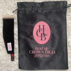 2 brown wig grips + 2 FREE satin travel/storage bags